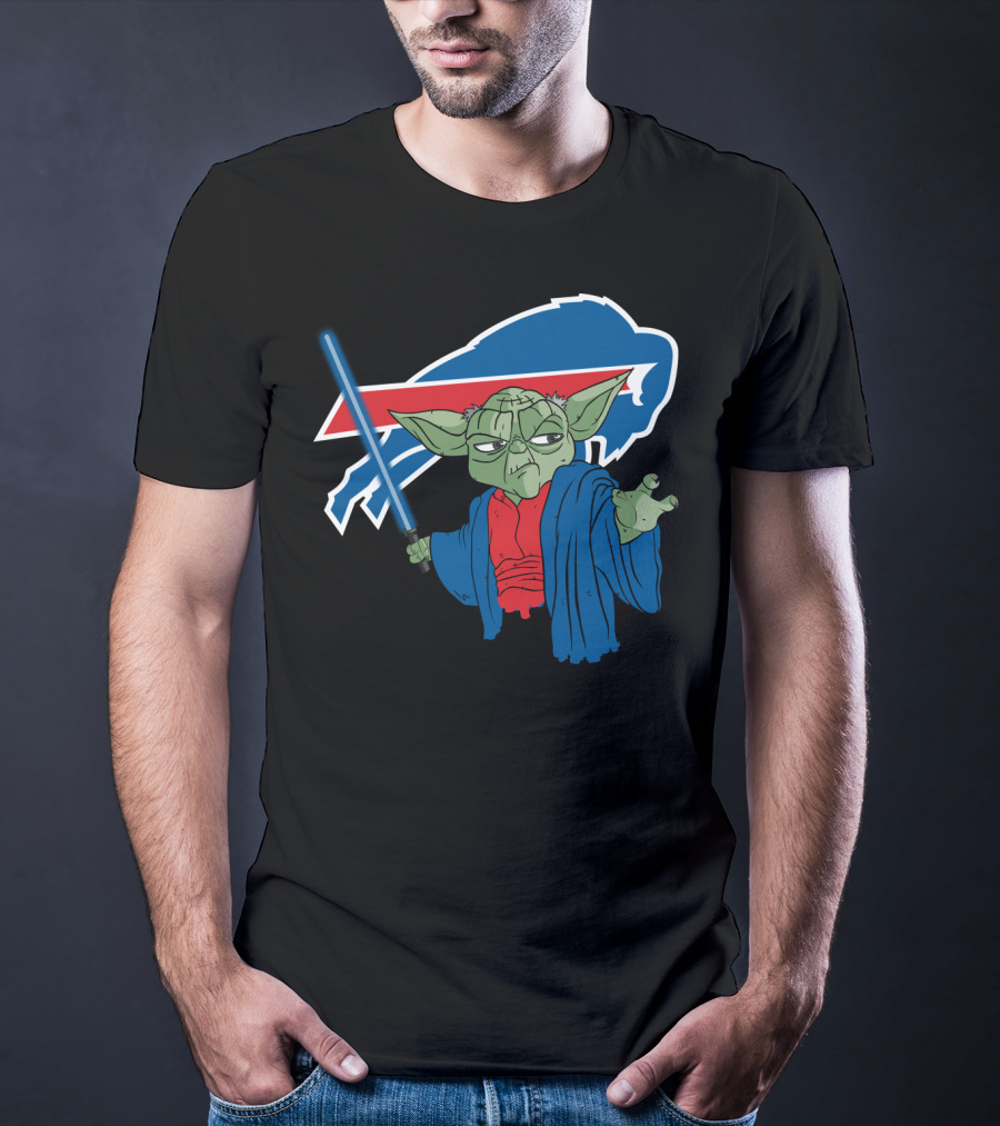 Buffalo Bills Yoda Jedi Fan Crossover T-Shirt