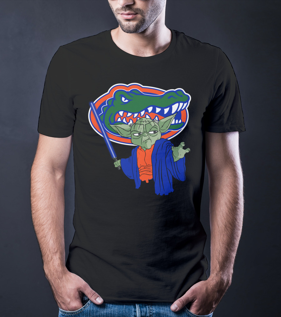 Gators Yoda Lightsaber Florida Alligator Icon Mashup T-Shirt