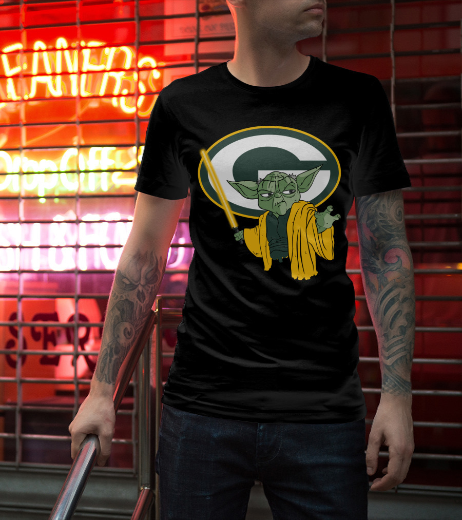 Packers Yoda Green Bay Football Star Wars Mashup T-Shirt