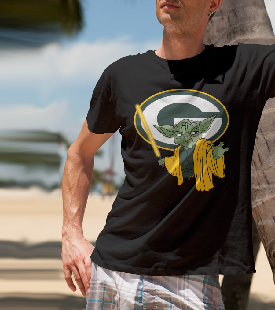 Packers Yoda Green Bay Football Star Wars Mashup T-Shirt