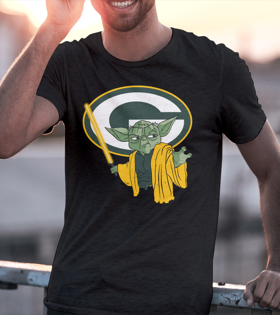 Packers Yoda Green Bay Football Star Wars Mashup T-Shirt