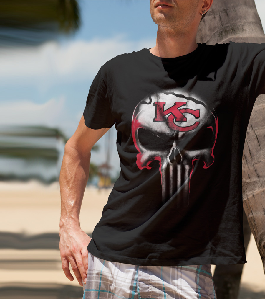 Kc Punisher Skull Chiefs T-Shirt