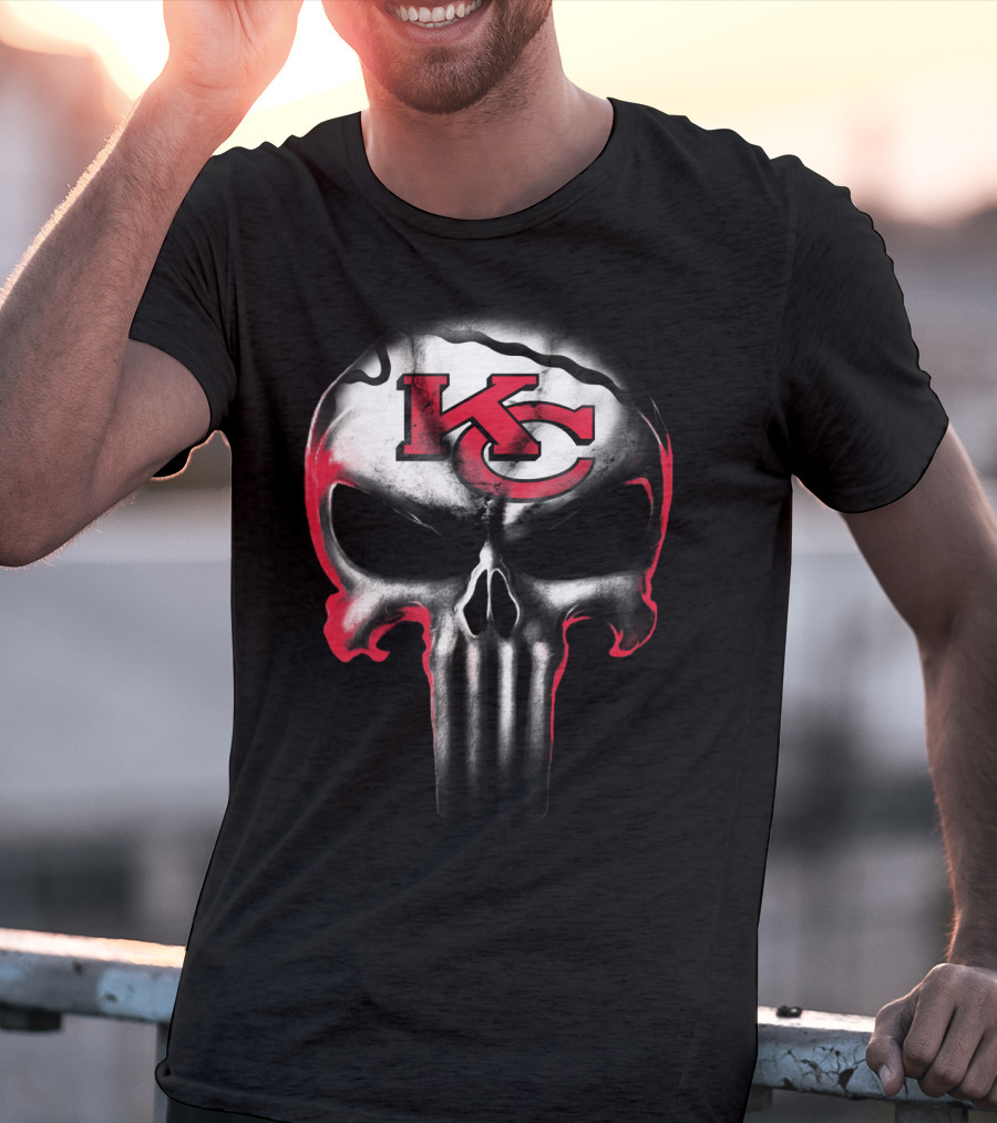 Kc Punisher Skull Chiefs T-Shirt