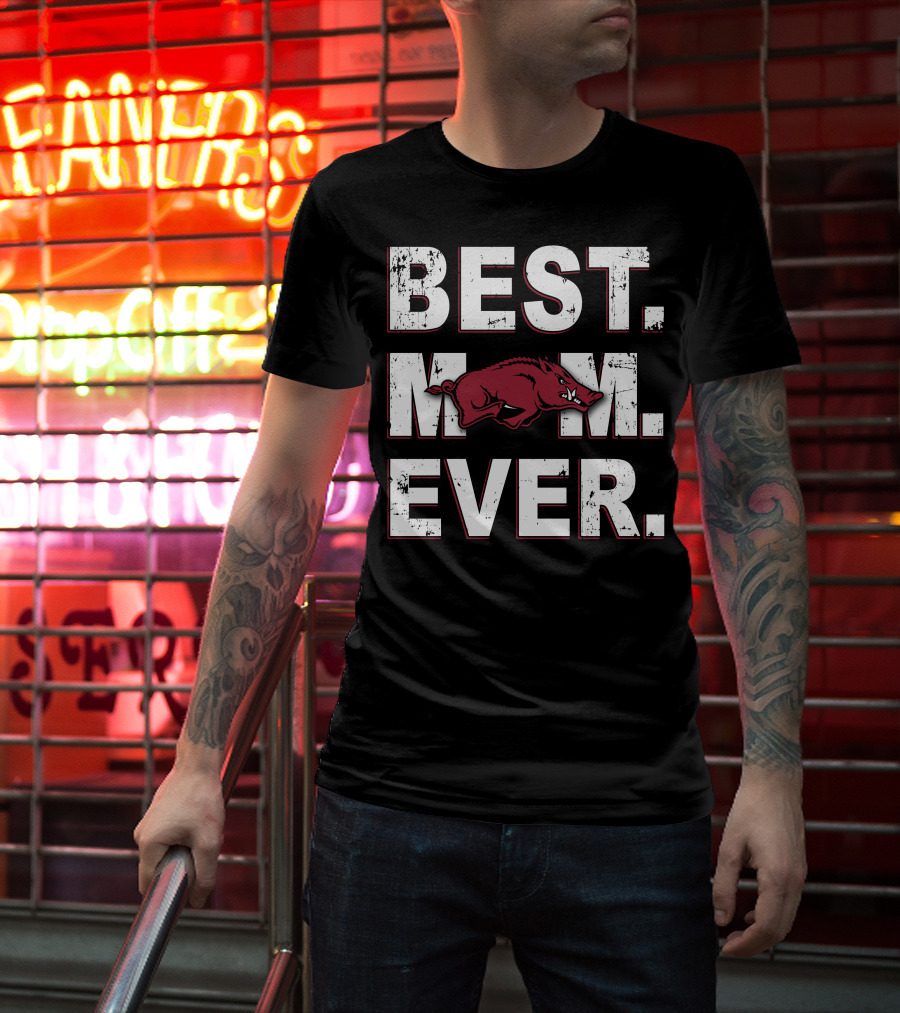 Best Mom Ever Arkansas Razorbacks T-Shirt