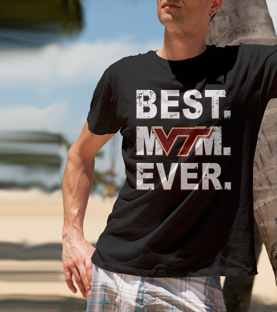 Best Mom Ever Virginia Tech Hokies Vt T-Shirt