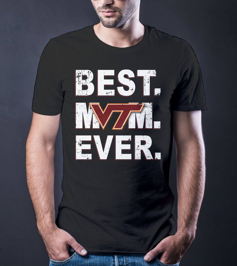 Best Mom Ever Virginia Tech Hokies Vt T-Shirt