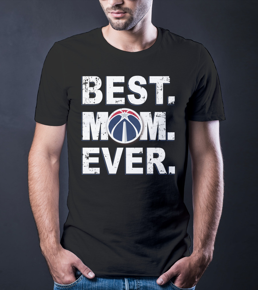 Best Mom Ever Washington Wizards Basketball Logo Pride T-Shirt