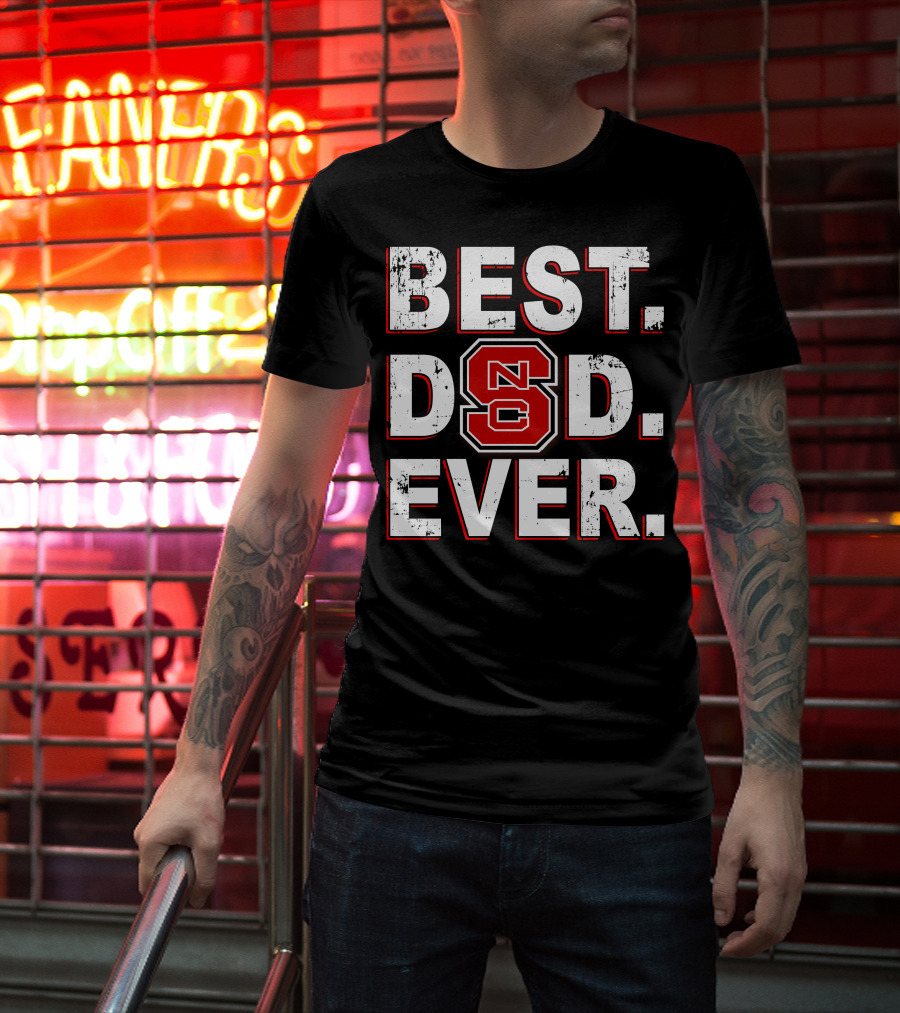 Best Dad Ever Nc State Fan T-Shirt