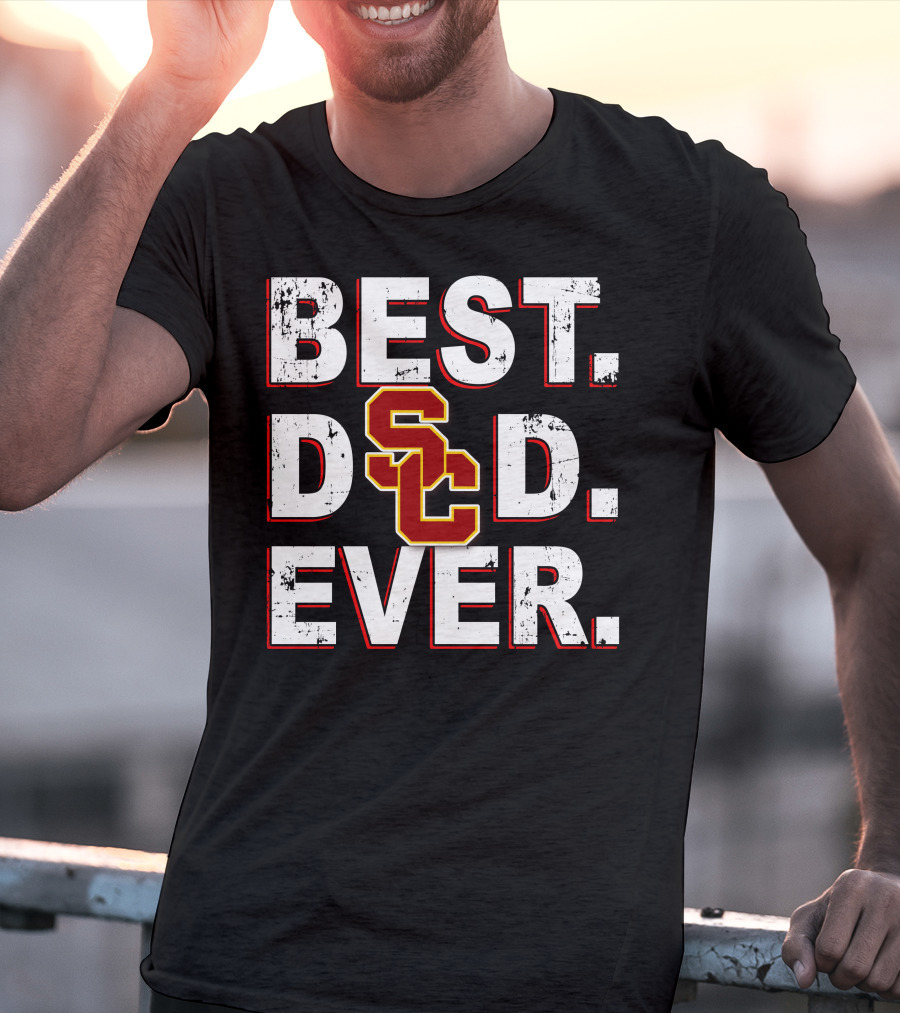 Best Dad Ever Sc Football Style T-Shirt