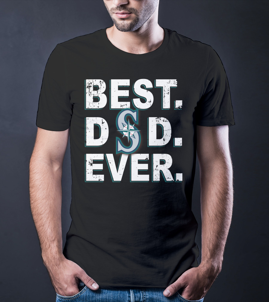 Best Dad Ever Seattle Mariners T-Shirt