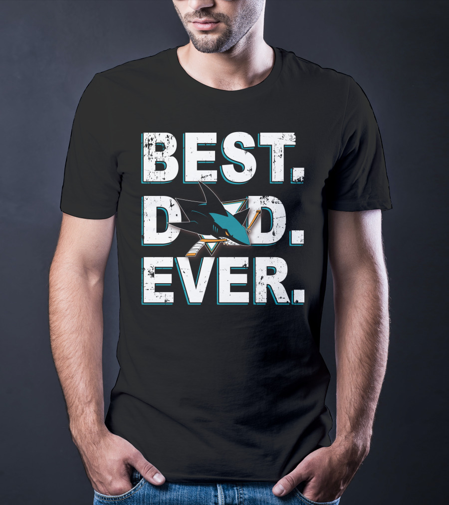 Best Dad Ever Sharks T-Shirt