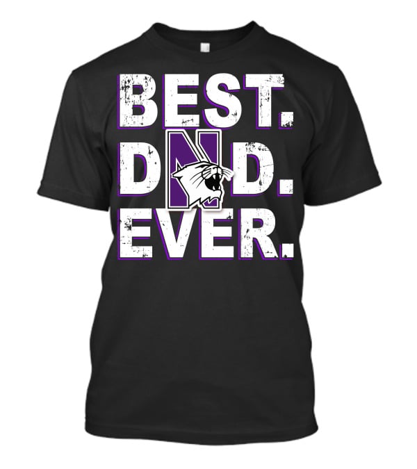 Best Dad Ever Northwestern Wildcats 056 T-Shirt