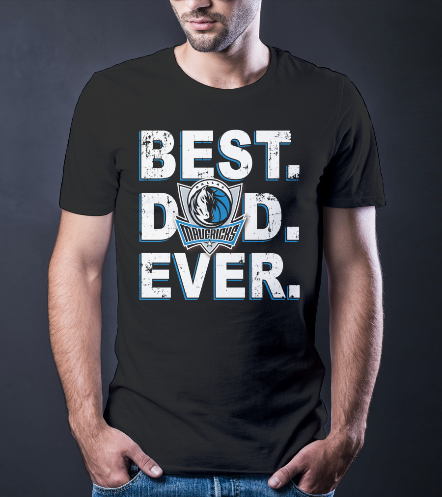 Best Dad Ever Mavericks Basketball 014 T-Shirt