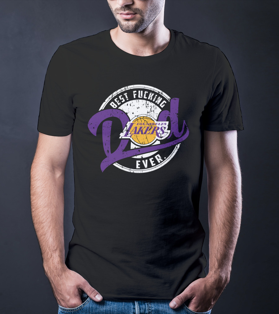 Best Dad Ever Los Angeles Lakers T-Shirt
