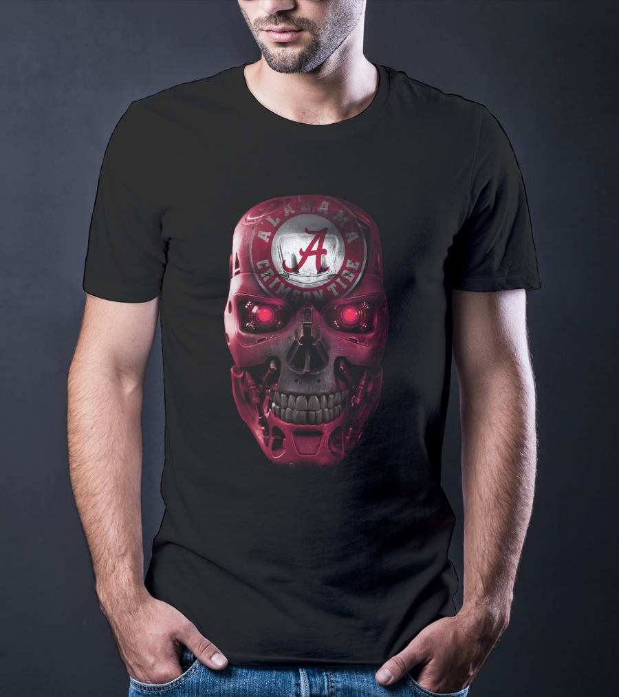 Alabama Crimson Tide Skull T-Shirt