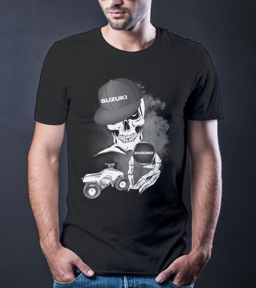 Suzuki Quadrunner LT 160 Skull Smoke T-Shirt