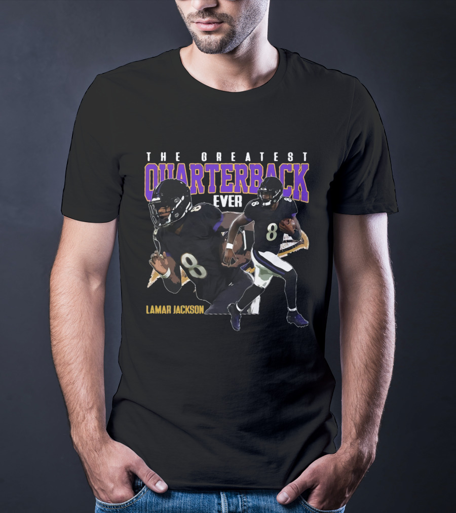 Lamar Jackson The Greatest Quarterback Ever T-Shirt