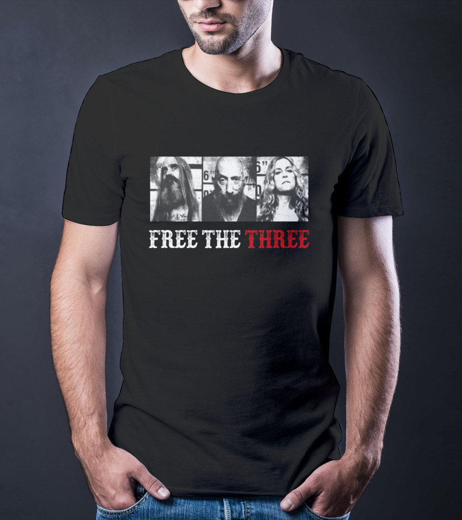 Free The Three 3 From Hell Mugshot T-Shirt