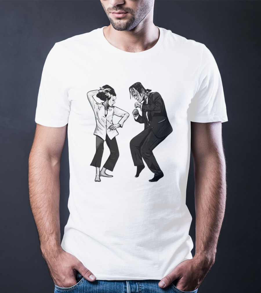 Pulp Fiction Dance Monsters Retro Mashup T-Shirt