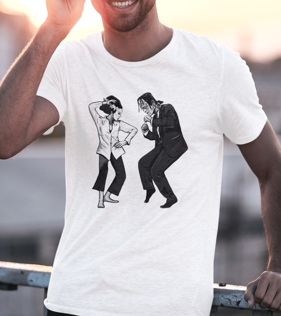 Pulp Fiction Dance Monsters Retro Mashup T-Shirt