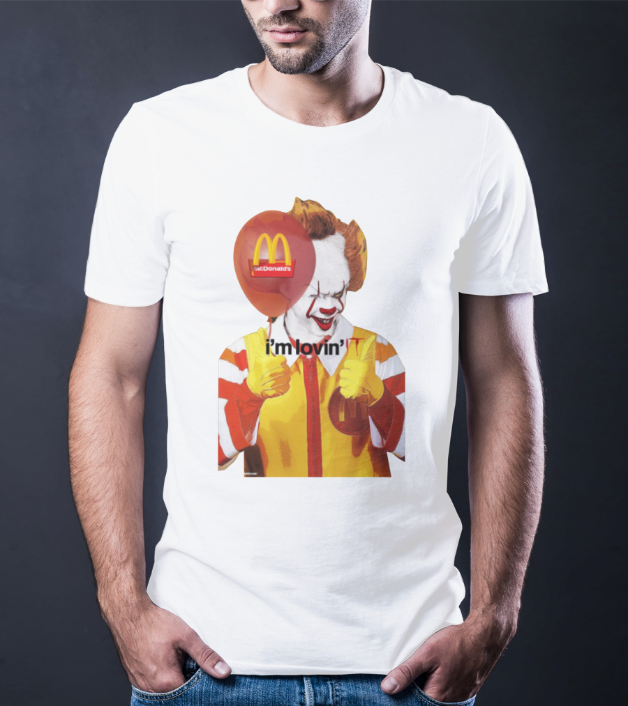 McDonald's I'm Lovin' It Clown Holding Red Balloon T-Shirt