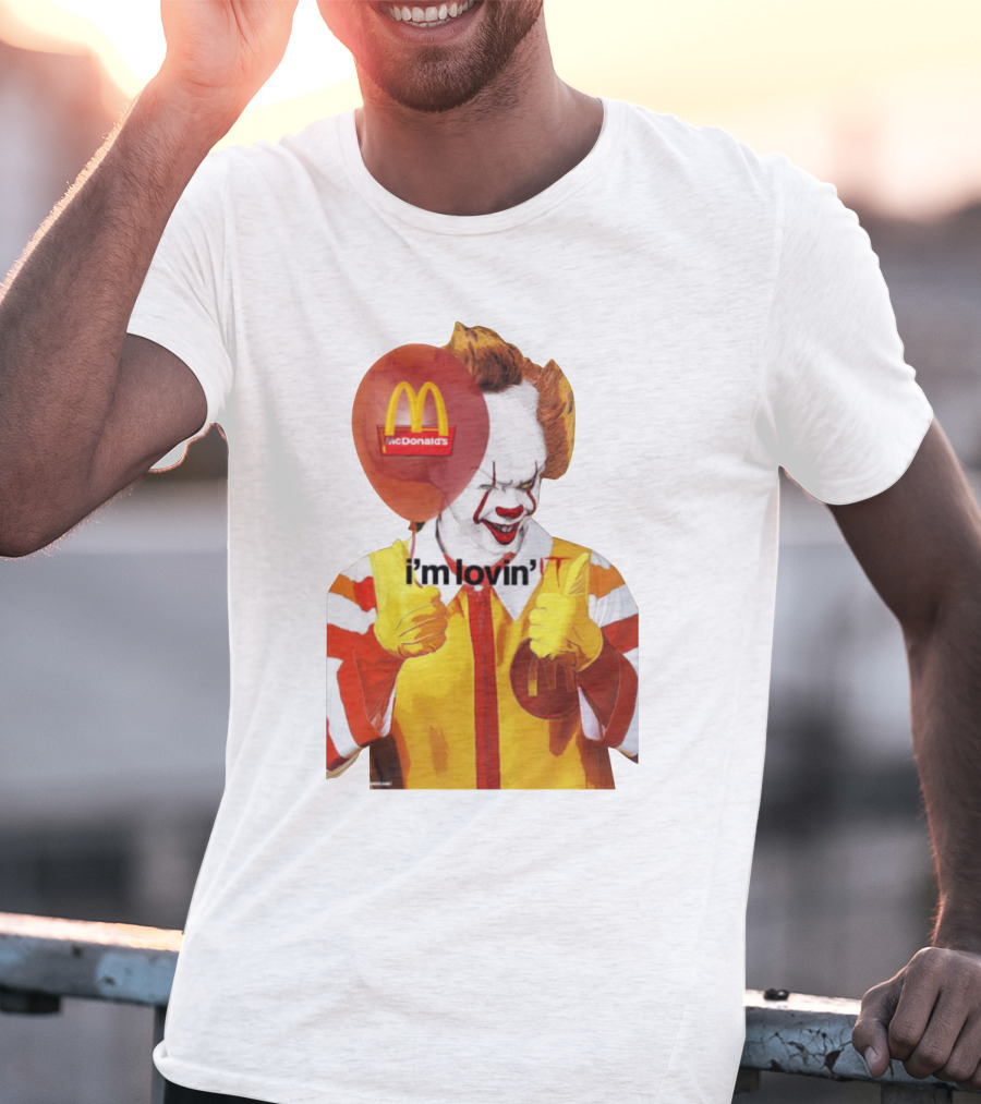 McDonald's I'm Lovin' It Clown Holding Red Balloon T-Shirt