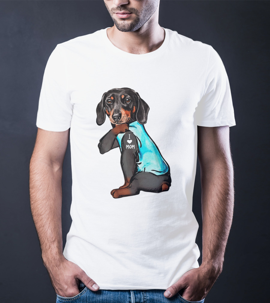 Dachshund I Love Mom T-Shirt