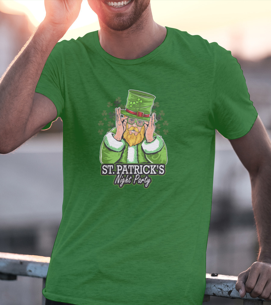 ST. PATRICK'S NIGHT PARTY Irish Leprechaun T-Shirt