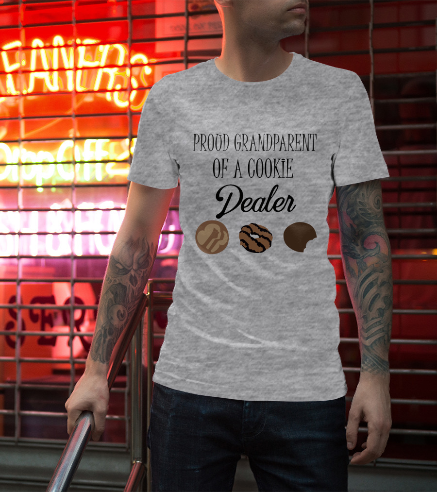 Proud Grandparent Of A Cookie Dealer With Three Cookie T-Shirt