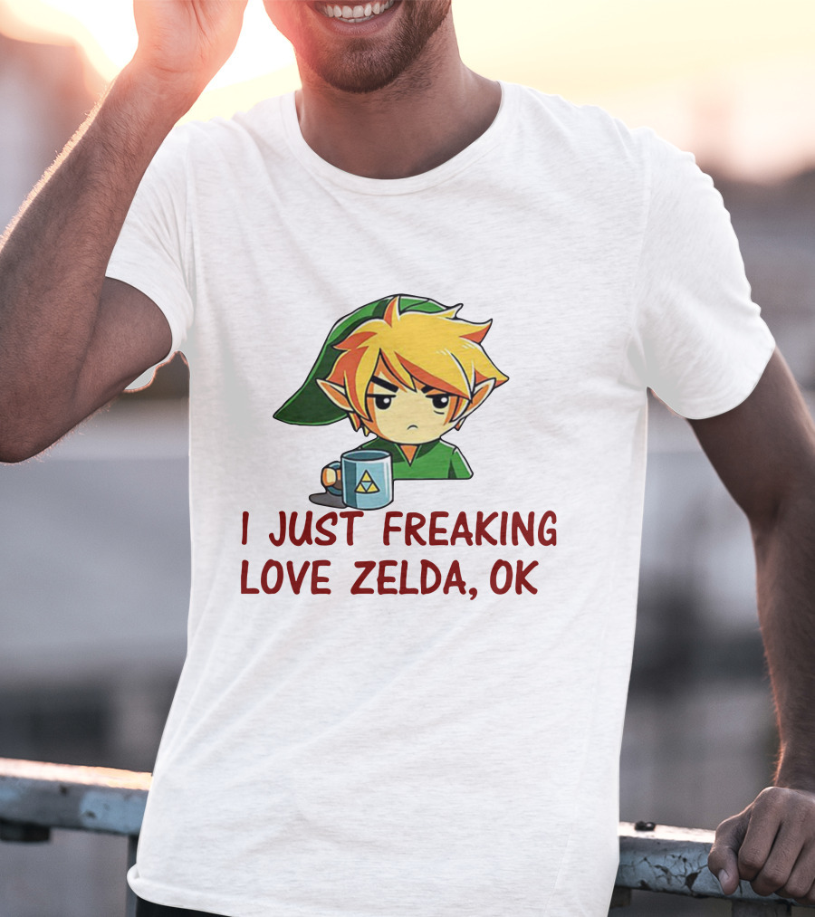 I Just Freaking Love Zelda OK With Triforce Mug And Character T-Shirt