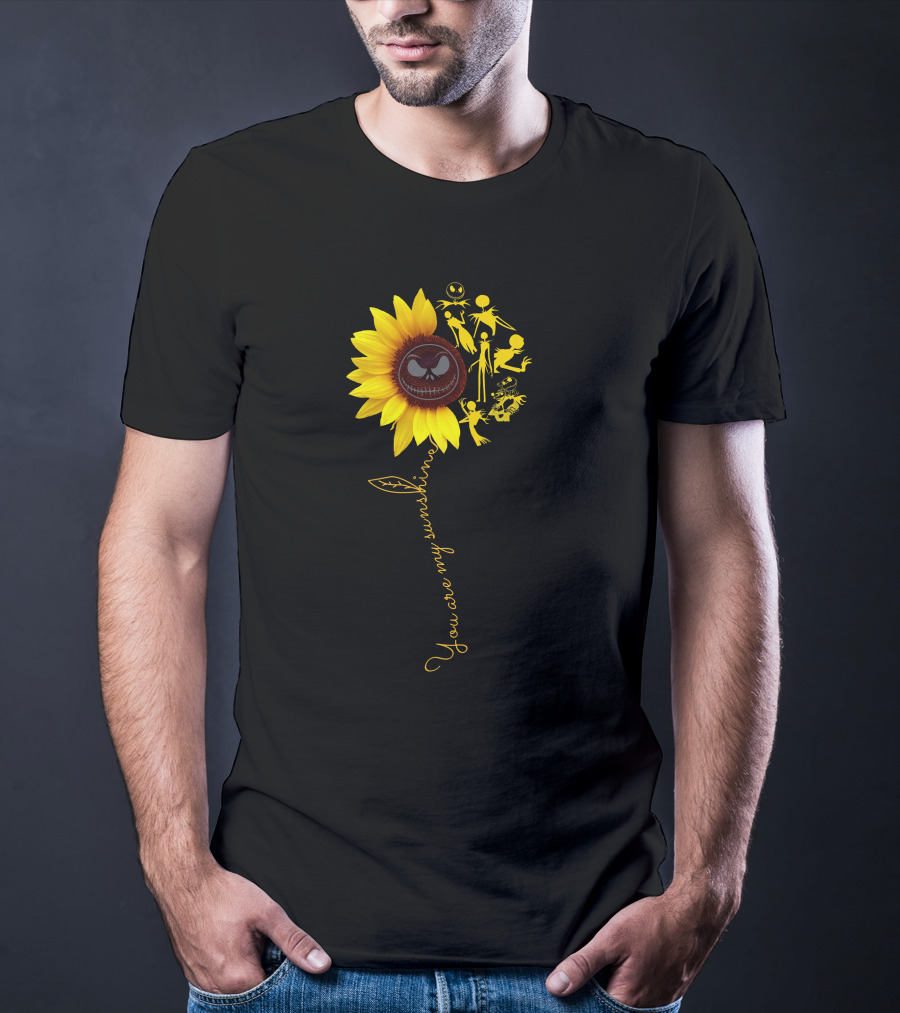 Sunflower You Are My Sunshine Jack Skellington Nightmare Before Christmas T-Shirt