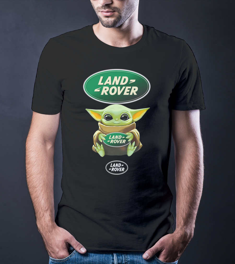 Land Rover Baby Yoda Hugging T-Shirt