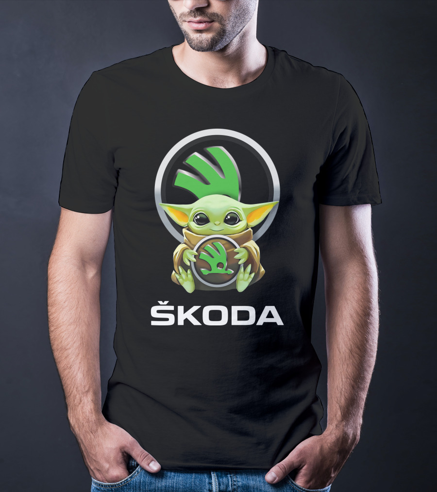 Škoda Baby Yoda Holding T-Shirt