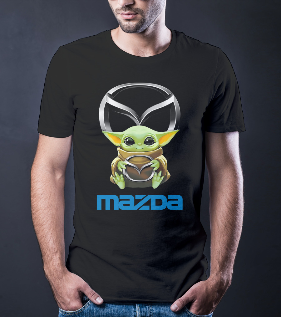 Star Wars Baby Yoda Holding Mazda T-Shirt