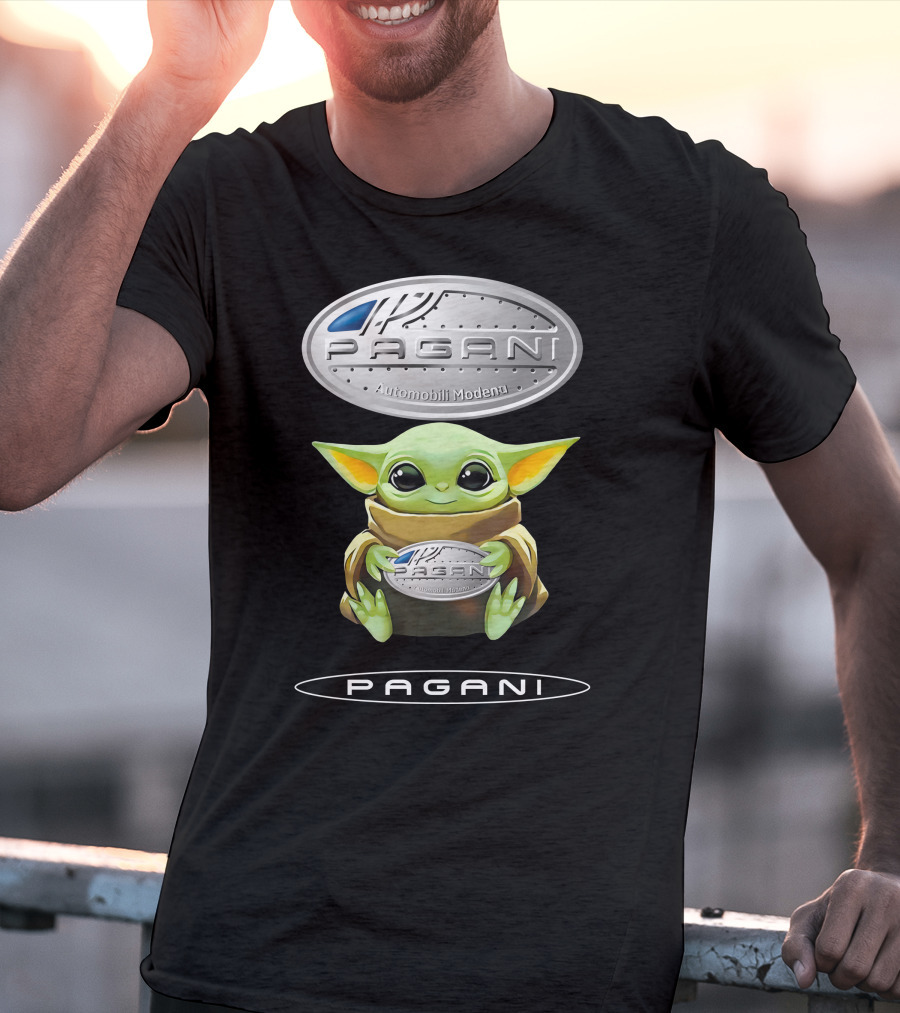 Grogu Pagani Automobili Modena Hug Iconic T-Shirt