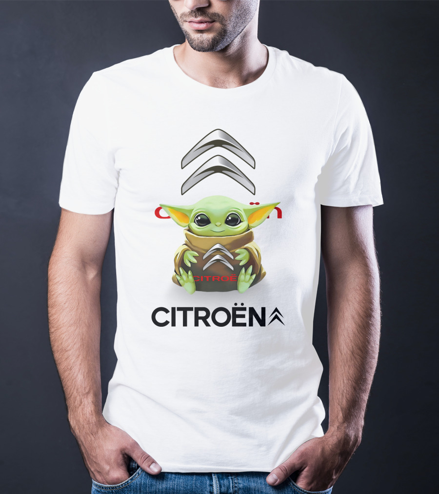 Grogu Citroën Hug Theme With Citroën Logo And Grogu In T-Shirt