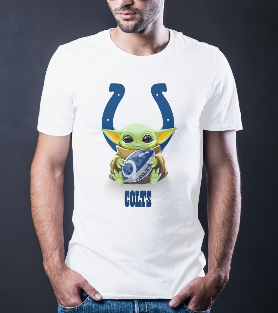 Grogu Hug Colts Football Wilson Indianapolis Colts T-Shirt