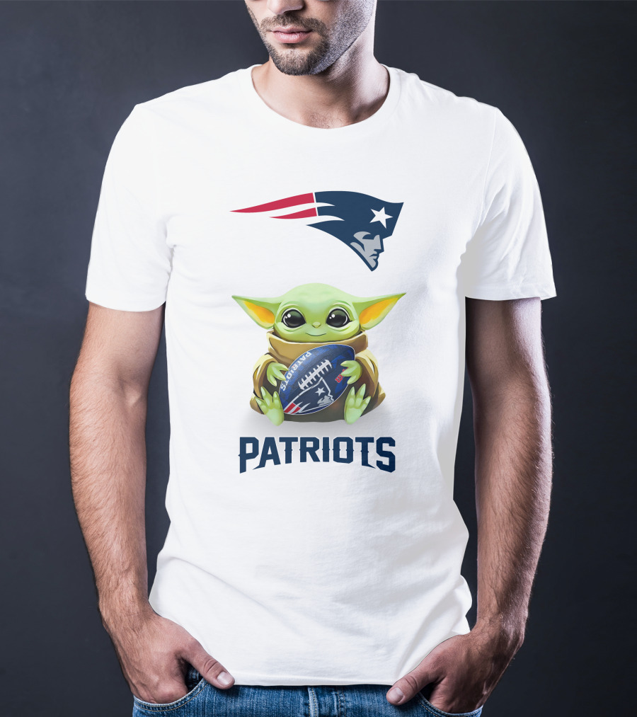 Grogu New England Patriots Football Hug Patriots T-Shirt
