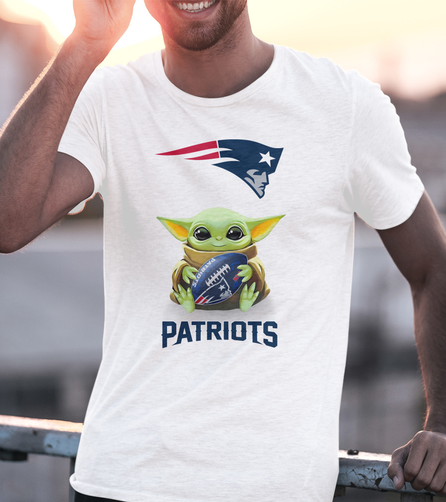 Grogu New England Patriots Football Hug Patriots T-Shirt