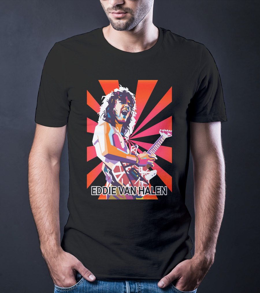 Eddie Van Halen Retro Pop T-Shirt