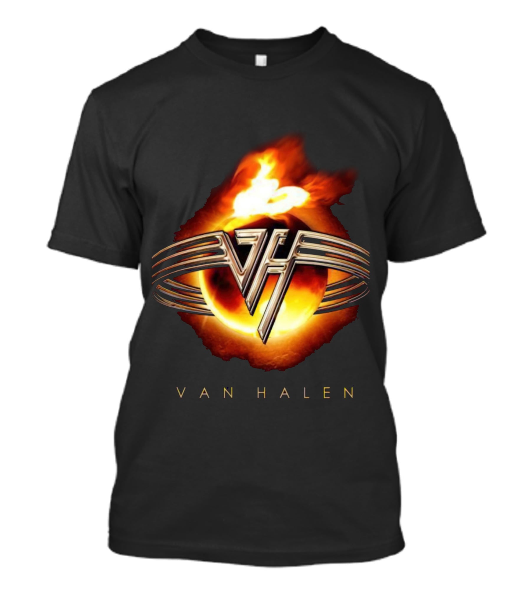 Van Halen Flaming Logo Iconic T-Shirt