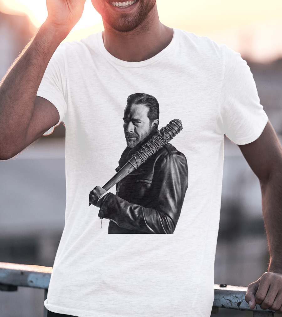 Jeff Negan Walking Dead Lucille Bat Iconic Image T-Shirt