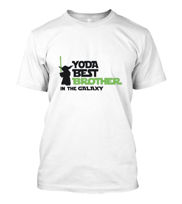 Yoda Best Brother In The Galaxy With Lightsaber T-Shirt