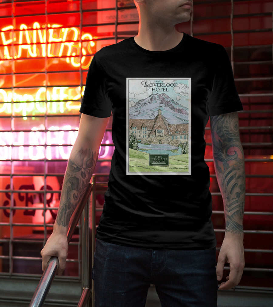Stay At The Overlook Hotel In The Colorado Rockies Snowy Mountain T-Shirt