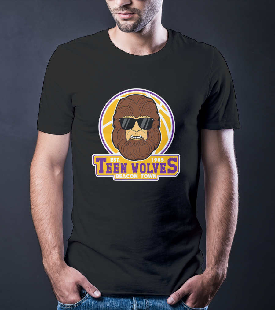 Teen Wolves Beacon Town Est. 1985 Basketball Heritage T-Shirt