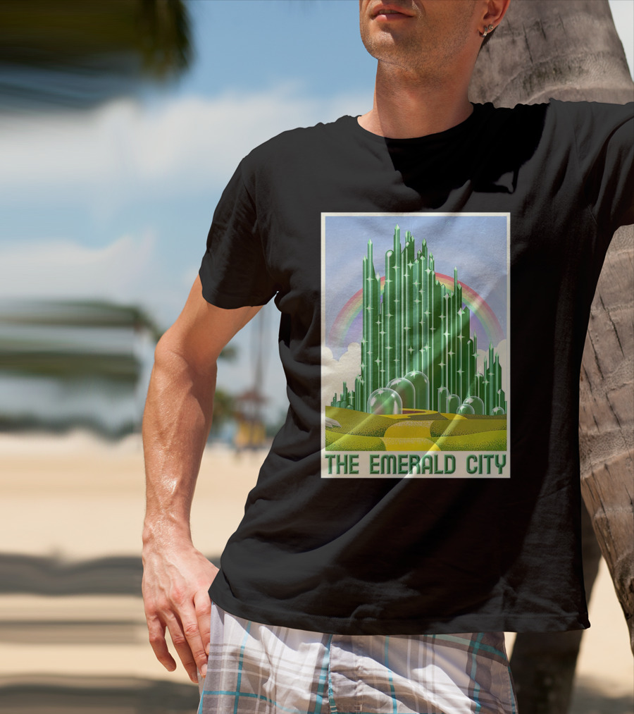 The Emerald City Landmarks Rainbow Road Journey T-Shirt