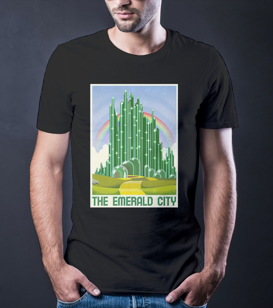The Emerald City Landmarks Rainbow Road Journey T-Shirt