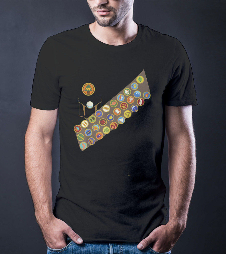 Disney Pixar Up Russell Wilderness Explorer Badge Collection T-Shirt