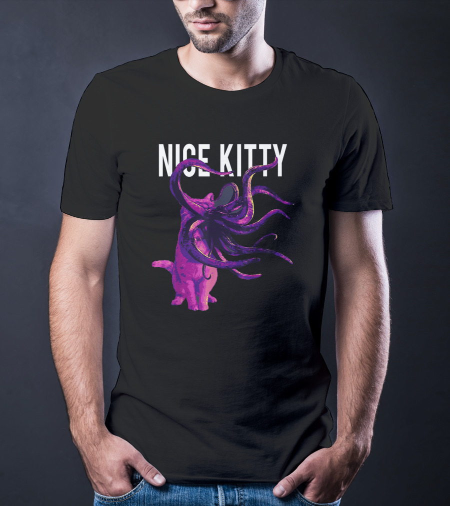 Captain Marvel Goose Nice Kitty Tentacle Creature T-Shirt
