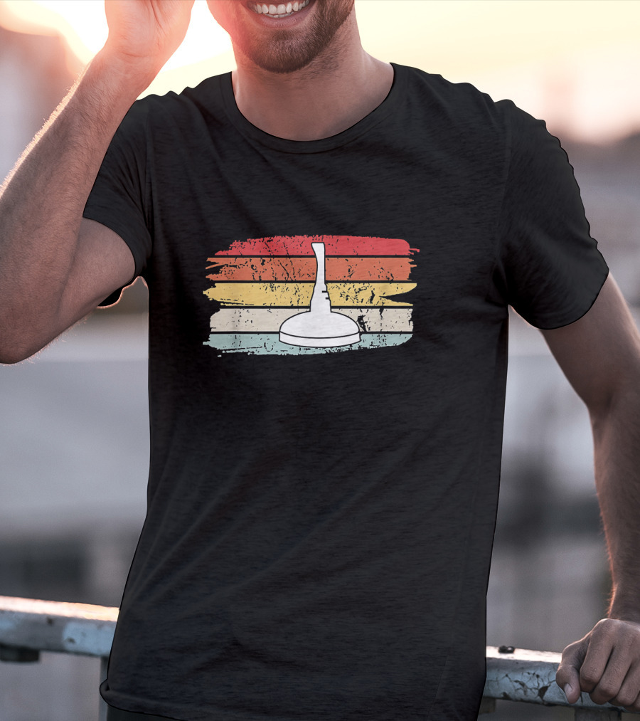 Vintage Eisstockschießen Geschenk Stockschützen Retro T-Shirt